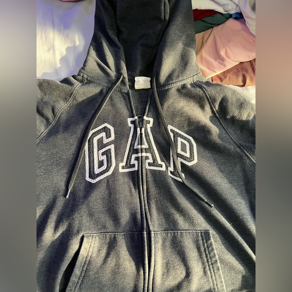 GAP Charcoal Full-Zip Hoodie